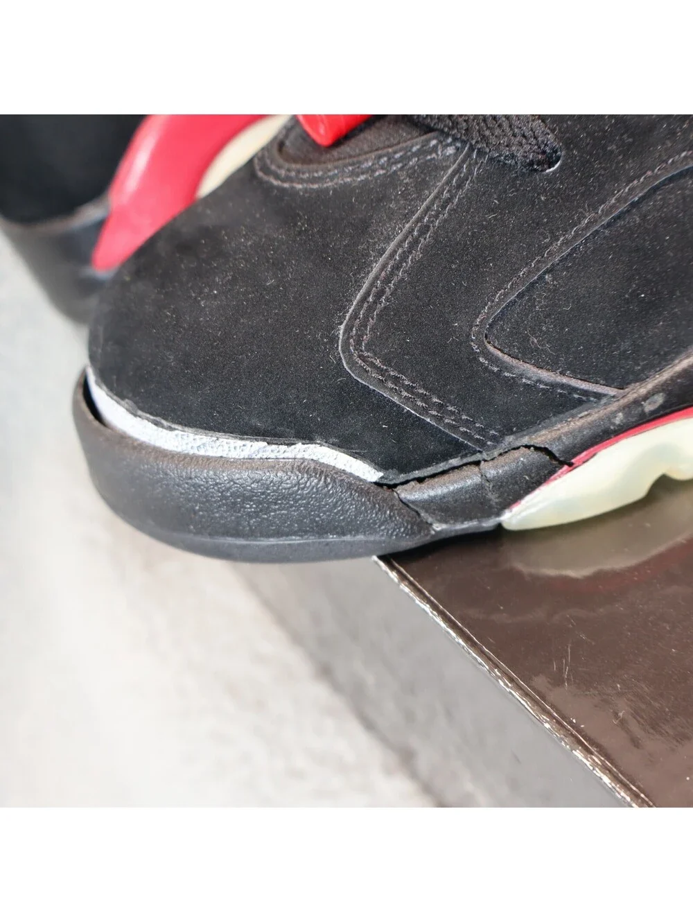 Jordan 6 VI Retro Sz 11 384664-061 Bred Repair Upcycle